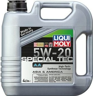 Масло моторное LIQUI MOLY SAE 5W20 Special Tec AA 4 л 7621/7658 синтетическое [7658/7621]