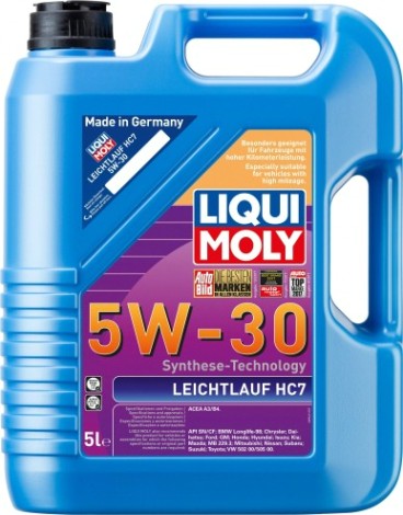Масло моторное LIQUI MOLY SAE 5W30 Leichtlauf HC 7 5 л 8542 синтетическое [8542]