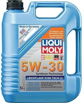 Масло моторное LIQUI MOLY SAE 5W30 Leichtlauf High Tech LL 5 л 39007 синтетическое [39007]