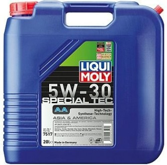 Масло моторное LIQUI MOLY SAE 5W30 Special Tec AA 20 л 7517 синтетическое [7517]