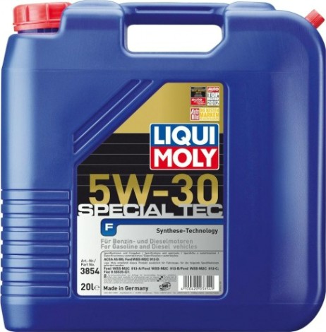 Масло моторное LIQUI MOLY SAE 5W30 Special Tec F 20 л 3854 синтетическое [3854]