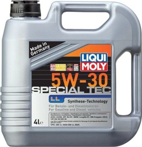 Масло моторное LIQUI MOLY SAE 5W30 Special Tec LL 4 л 7654/2339 синтетическое [7654/2339]
