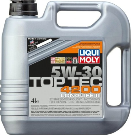 Масло моторное LIQUI MOLY SAE 5W30 Top Tec 4200 4 л. 3715 синтетическое [3715]
