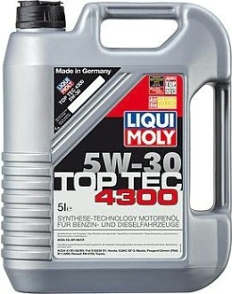 Масло моторное LIQUI MOLY SAE 5W30 Top Tec 4300 5 л. 8031 синтетическое [8031]