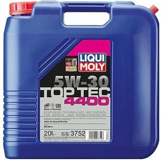 Масло моторное LIQUI MOLY SAE 5W30 Top Tec 4400 20 л. 3752 синтетическое [3752]