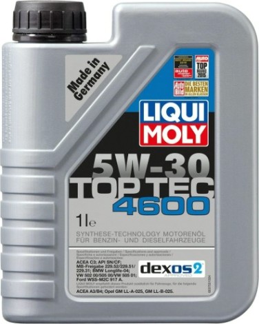 Масло моторное LIQUI MOLY SAE 5W30 Top Tec 4600 1 л 8032/2315 синтетическое [8032/2315]