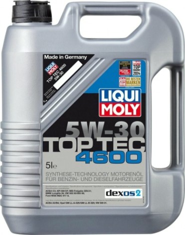 Масло моторное LIQUI MOLY SAE 5W30 Top Tec 4600 5 л 8033/2316 синтетическое [8033/2316]