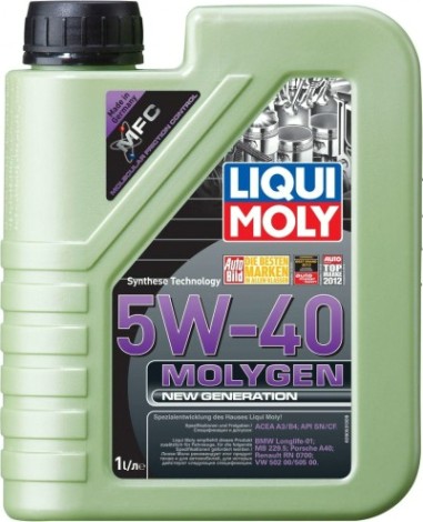 Масло моторное LIQUI MOLY SAE 5W40 Molygen New Generation 1 л 9053/8576 синтетическое [9053/8576]