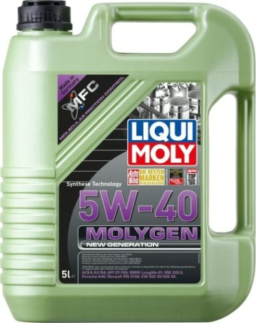 Масло моторное LIQUI MOLY SAE 5W40 Molygen New Generation 5 л 9055/8536 синтетическое [9055/8536]