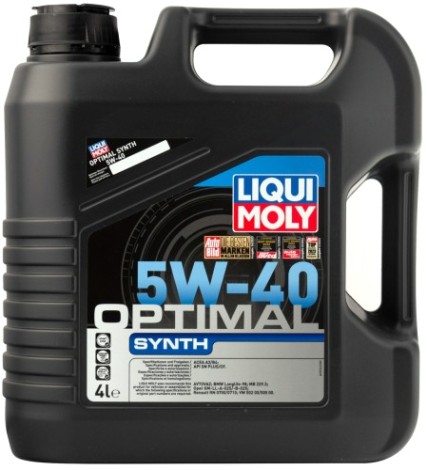 Масло моторное LIQUI MOLY SAE 5W40 Optimal Synth 4 л 3926 синтетическое [3926/2293]