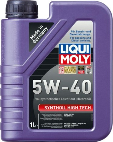 Масло моторное LIQUI MOLY SAE 5W40 Synthoil High Tech 1 л 1924/1855 синтетическое [1924]