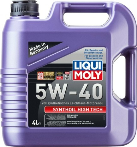 Масло моторное LIQUI MOLY SAE 5W40 Synthoil High Tech 4 л 1915/2194 синтетическое [2194/1915]