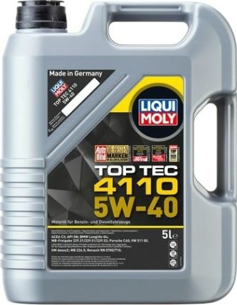 Масло моторное LIQUI MOLY SAE 5W40 Top Tec 4110 5 л. 21479 синтетическое [21479]