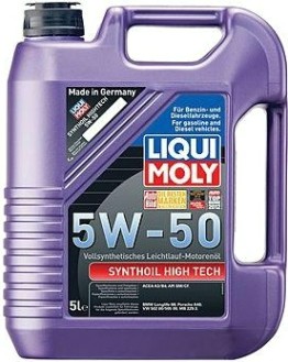 Масло моторное LIQUI MOLY SAE 5W50 Synthoil High Tech 5 л 9068 синтетическое [9068]