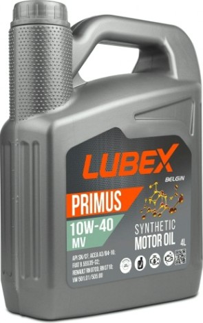 Масло моторное Lubex PRIMUS MV 10W40 4 л. синтетическое [L034-1322-0404]