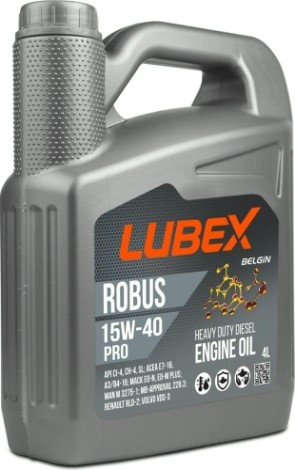 Масло моторное Lubex ROBUS PRO 15W40 4 л. минеральное [L019-0773-0404]