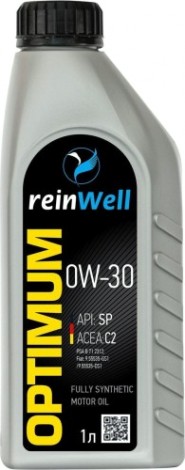 Масло моторное REINWELL 0W30 API SP, ACEA C2 1 л синтетическое [4947]