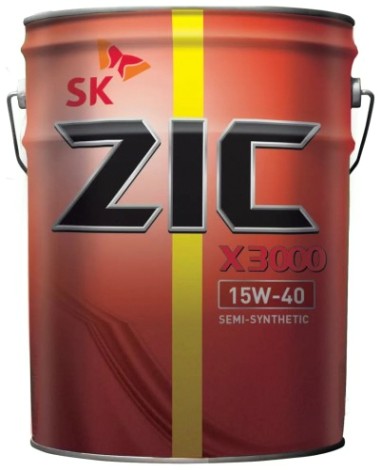 Масло моторное ZIC X3000 15W40 20 л [192601]