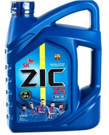 Масло моторное ZIC X5 5W30 4 л [162621]