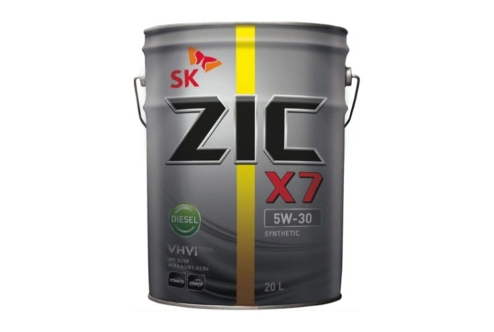 Масло моторное ZIC X7 DIESEL 5W30 20 л [192610]