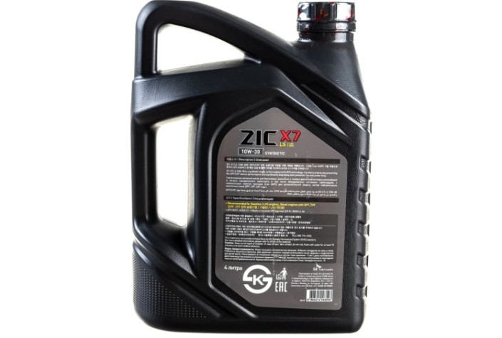 Масло моторное ZIC X7 LS 10W30 4 л [162649]