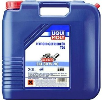 Масло трансмиссионное LIQUI MOLY 80W 90 Hypoid-Getriebeoil TDL GL-4/GL-5 20 л 4218 [4218]
