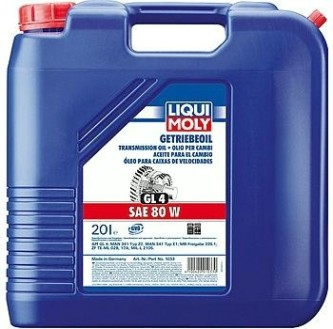 Масло трансмиссионное LIQUI MOLY 80W Getriebeoil GL-4 20 л 1033 [1033]