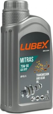 Масло трансмиссионное Lubex MITRAS AX HYP 75W90 GL-5 1 л. полусинтетическое [L020-0881-1201]