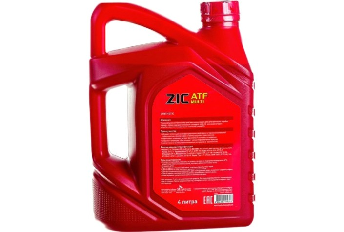 Масло трансмиссионное ZIC ATF Multi 4 л [162628]