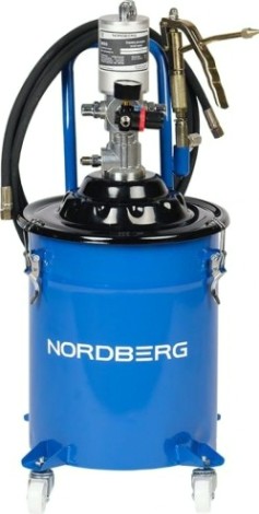 Маслораздаточная установка NORDBERG NO5020 пневматическая для густой смазки с баком 20 л [ЦБ-00011975]