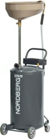 Маслосборная установка NORDBERG 2379-CVG пневматическая, 65 л (серая) [ЦБ-0007747]