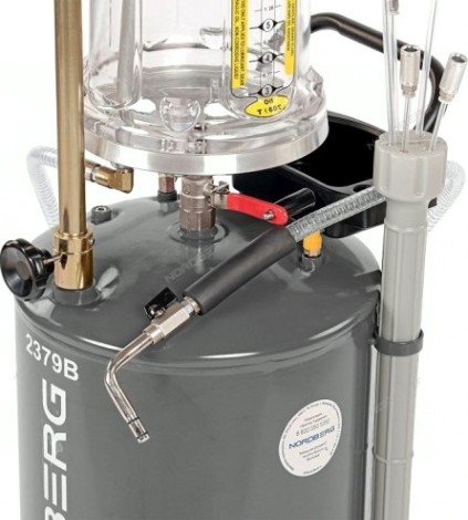 Маслосборная установка NORDBERG 2379G пневматическая, 65 л (серая) [ЦБ-0007745]