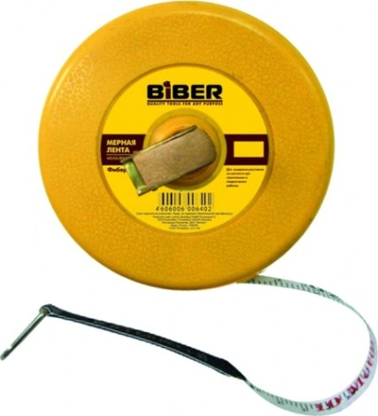 Мерная лента Biber 40 211 фиберглассовая 10м [тов-049311]