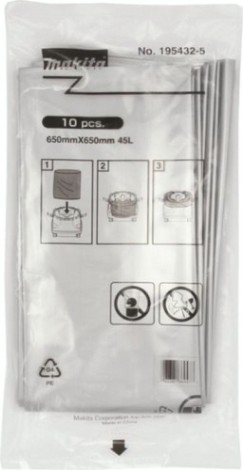 Мешок для пылесоса MAKITA полиэтиленовый DVC860L/DVC864L (10шт) [195432-5]