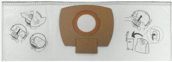 Мешок для пылесоса MAKITA VC2012L, VC2512L, VC3011L (5 шт.) P-72899 [P-72899]