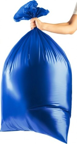 Мешок строительный ЗУБР особопрочный из первичного материала, синий 240л, 10шт. [39159-240]