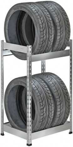 Металлический стеллаж для хранения 4 шин ПРАКТИК SB 1153х688х525 оцинкованный [S24799712258]