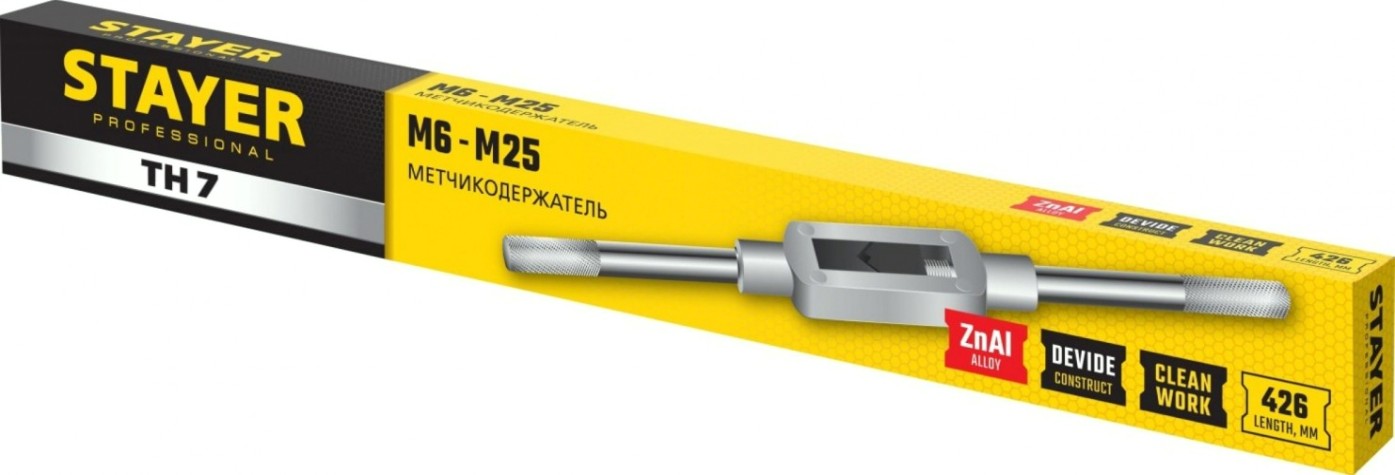 Метчикодержатель STAYER TH7 М6 l=415 мм [28035-7_z01]