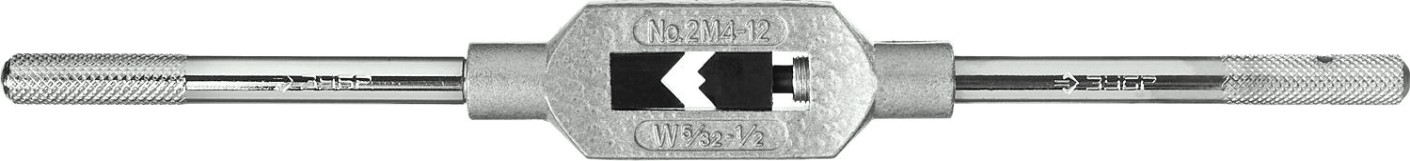 Метчикодержатель ЗУБР МАСТЕР м4-м12, №2, с регулируемыми вкладышами [28131-2_z01]