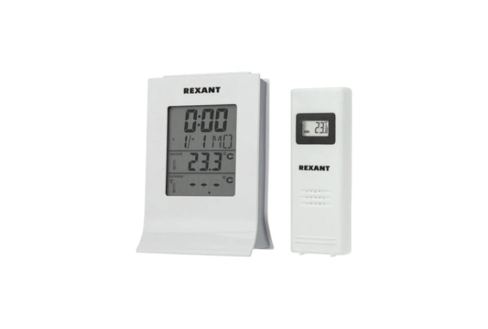 Метеостанция REXANT 70-0595 с беспроводным выносным датчиком