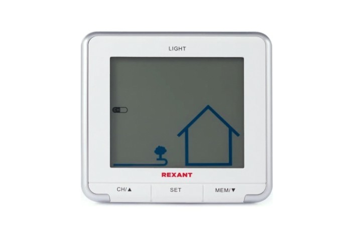 Метеостанция REXANT 70-0597 S637B с ЖК-экраном и беспроводным датчиком