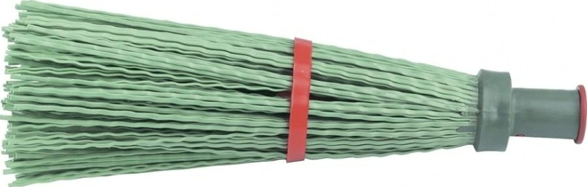 Метла полипропиленовая СИБРТЕХ круглая 140 х 310 х 1550 мм, круглая, с ободом, деревянный [63217]