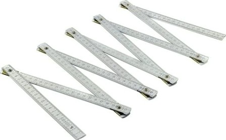 Метр складной КАЛИБРОН 2.0 м (алюминиевый) [116534]