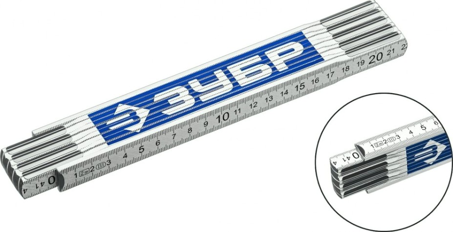 Метр складной ЗУБР деревянный 2м [3424-2_z02]