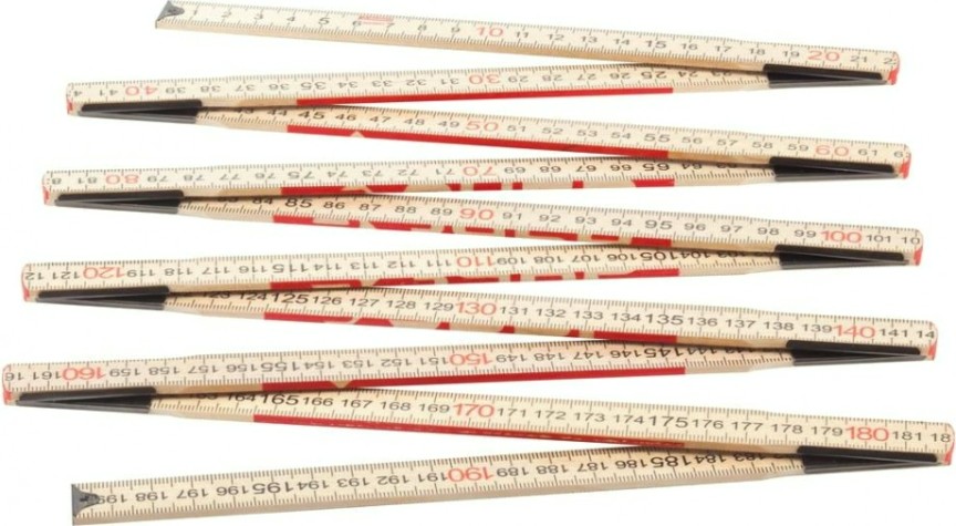 Метр складной ЗУБР ЭКСПЕРТ усиленный, деревянный, 2м [3424-2_z01]