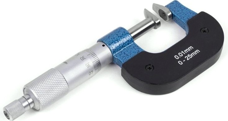 Микрометр ЧИЗ зубомерный МЗ-УС-25 0,01 с усеченными пяткой и винтом ЧИЗ [127256]