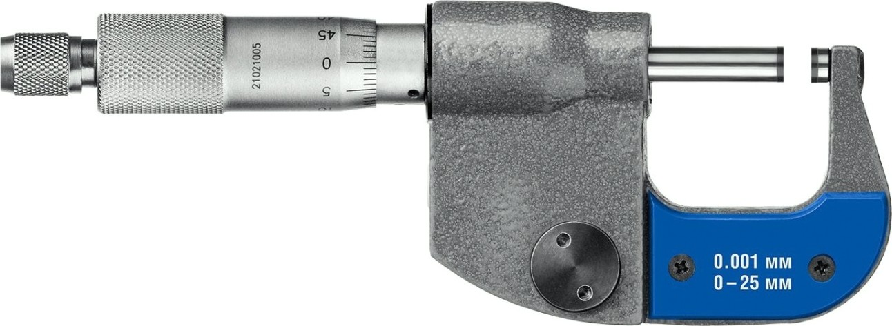 Микрометр цифровой ЗУБР ПРОФЕССИОНАЛ гладкий мкц 25, диапазон 0-25мм, шаг измерения 0,0 [34482-25_z02]