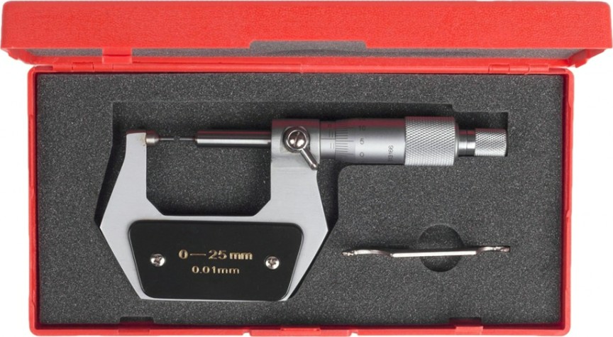 Микрометр SHAN с мал.изм.губ. МК-МП- 25 0,01 [450358]