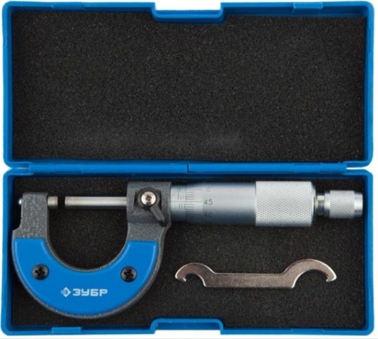 Микрометр ЗУБР "ЭКСПЕРТ" МК 0 - 25 0,01 [34480-25]