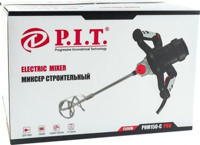 Миксер строительный сетевой P.i.t. PHM150-C PRO